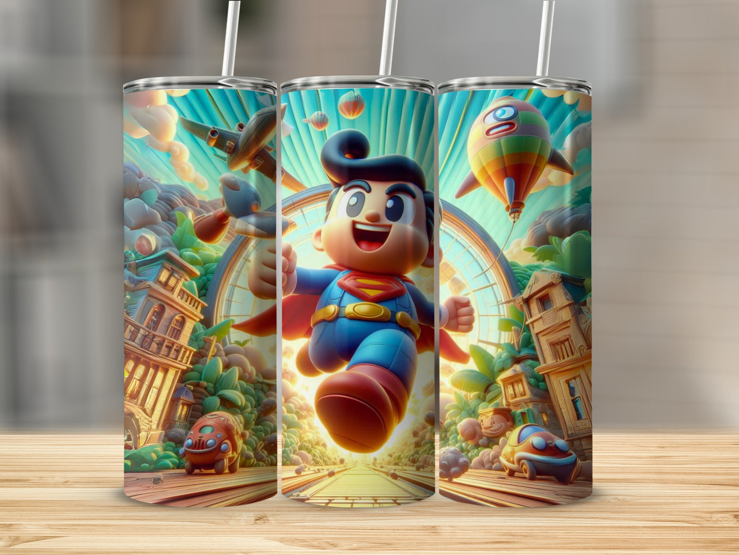 Colorful Animated Cartoon Character Insulated Tumbler