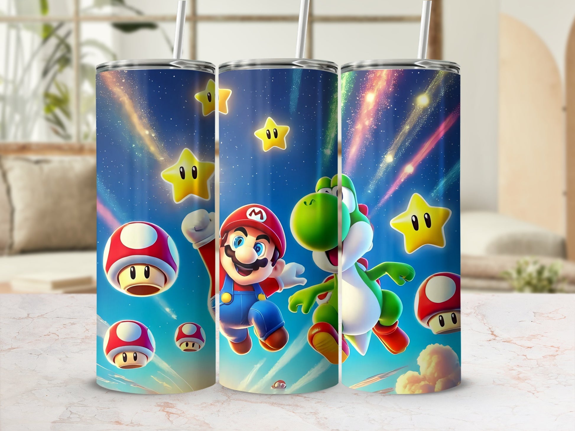 Mario and Yoshi Galaxy Adventure Tumbler Cup