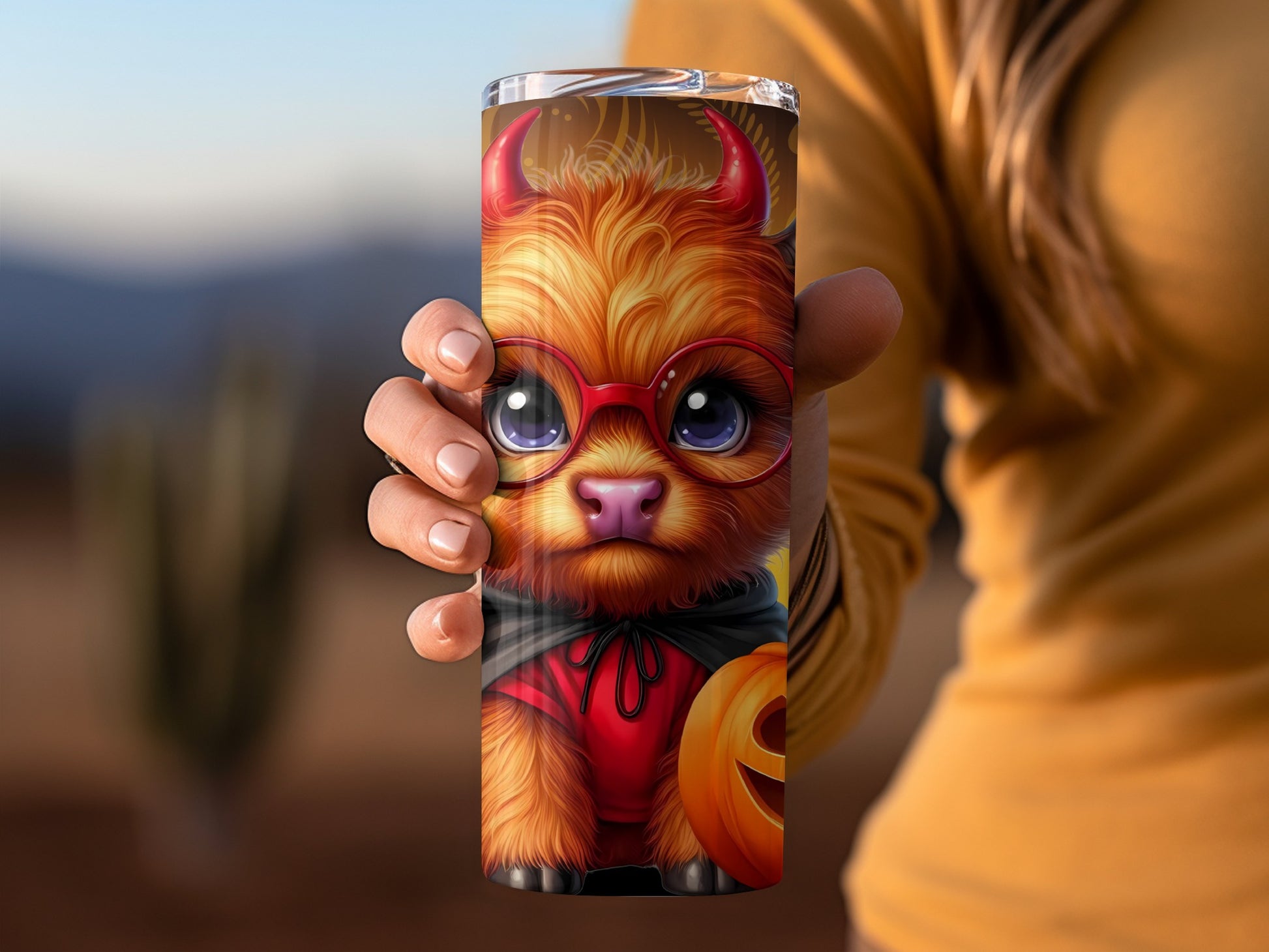 Adorable Halloween Pet Devil Design Tumbler Product