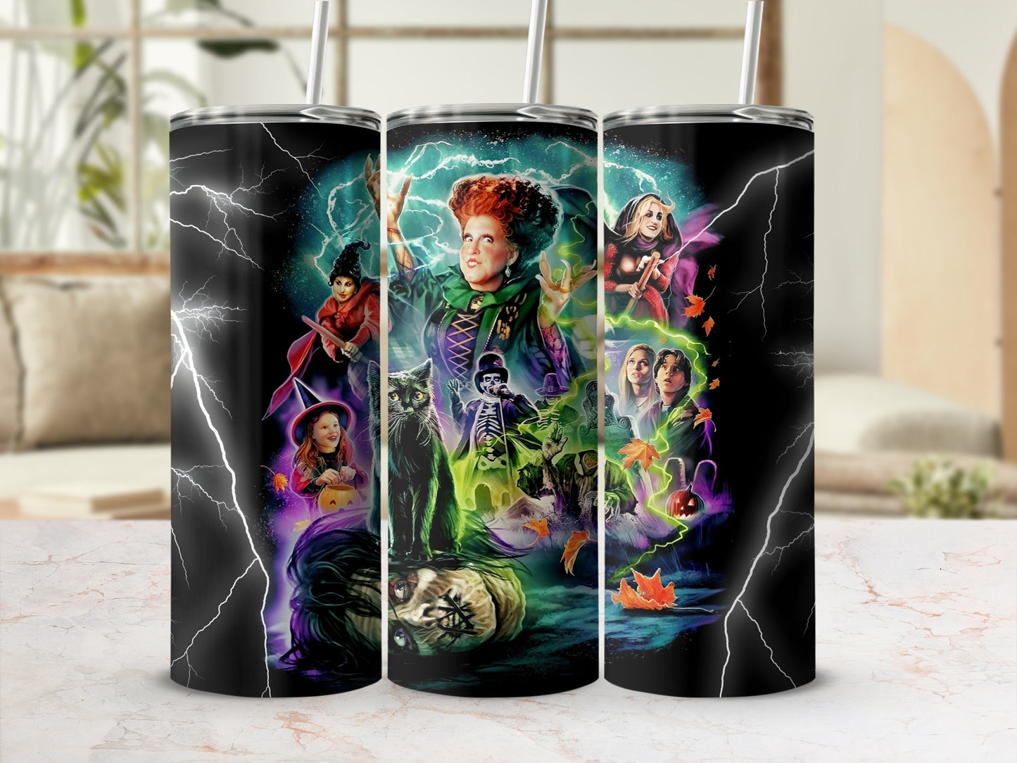 Spooky Halloween Design Stainless Steel Tumbler