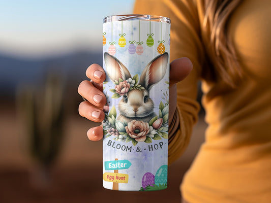 Bloom & Hop Easter Bunny Tumbler for Holiday Egg Hunt