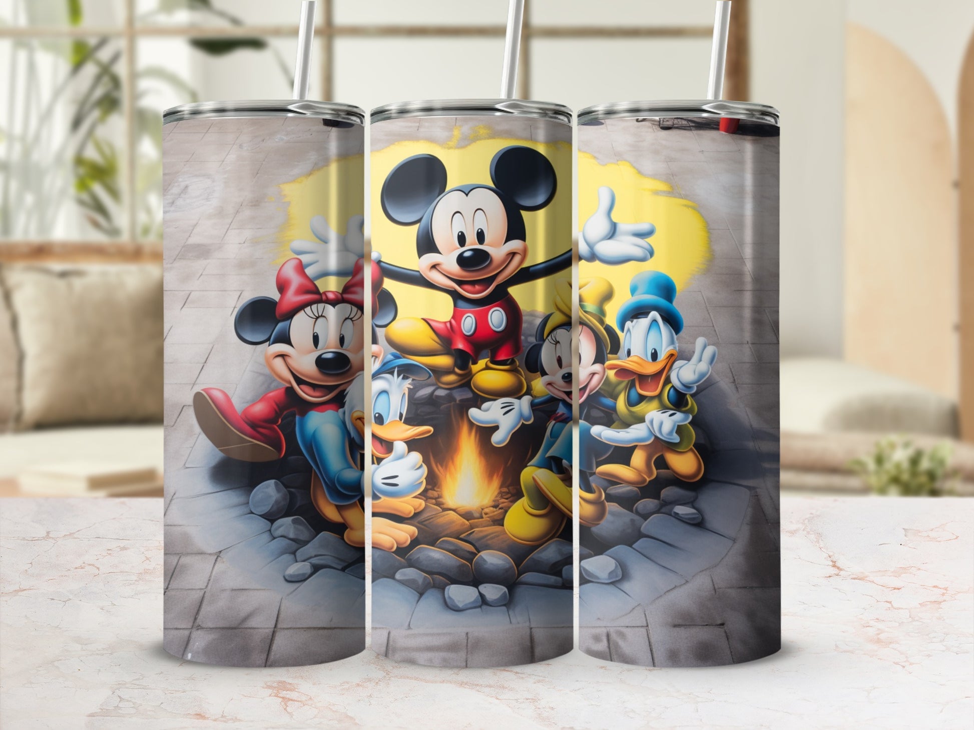 Mickey and Friends Gather for Campfire Fun Tumbler