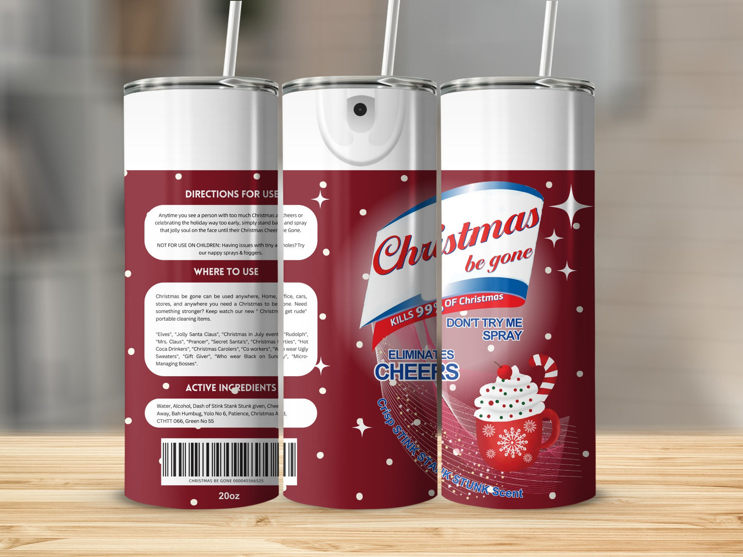 Christmas Be Gone Spray Kills 99% of Christmas Cheers