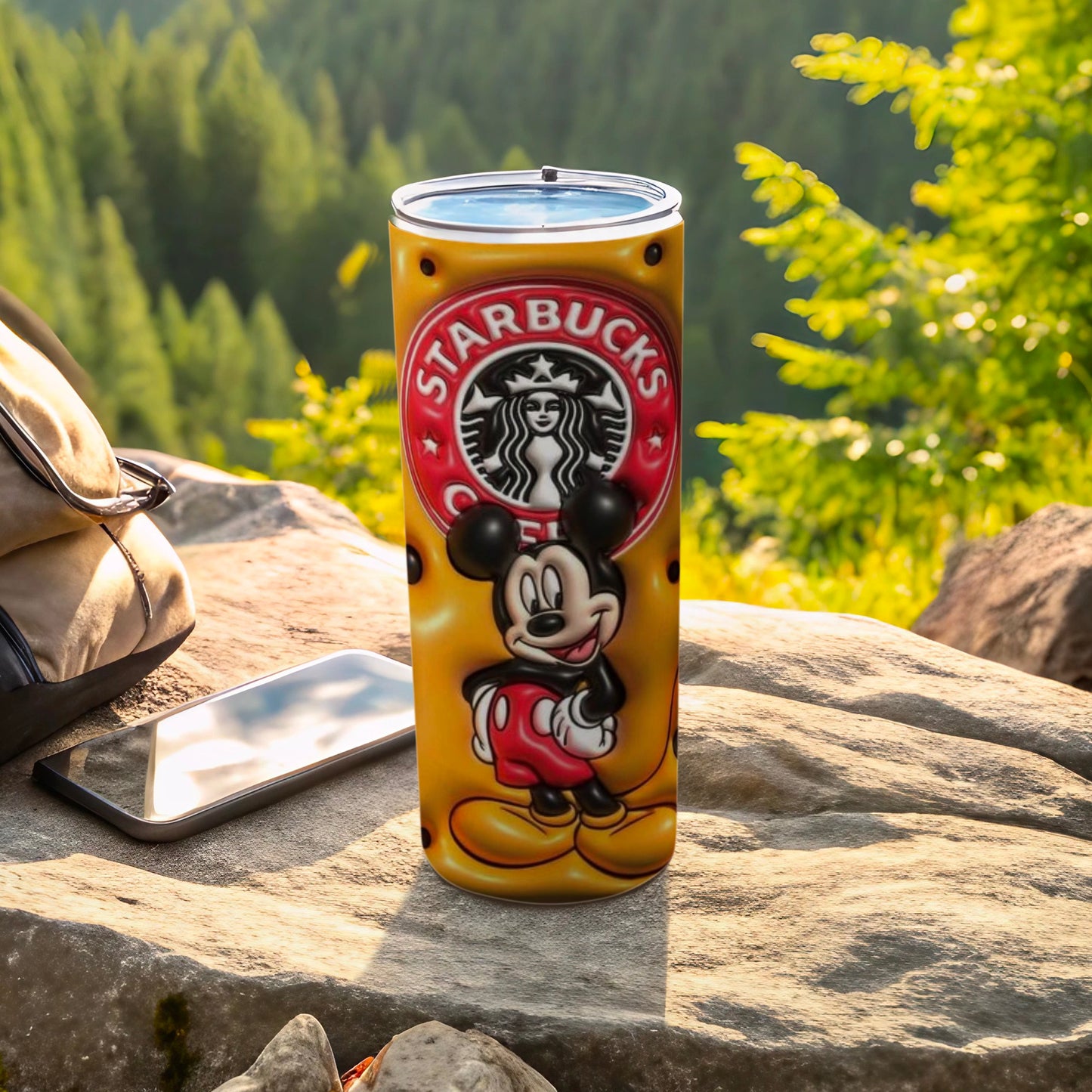Mickey and Starbucks Themed Insulated Tumbler Cup