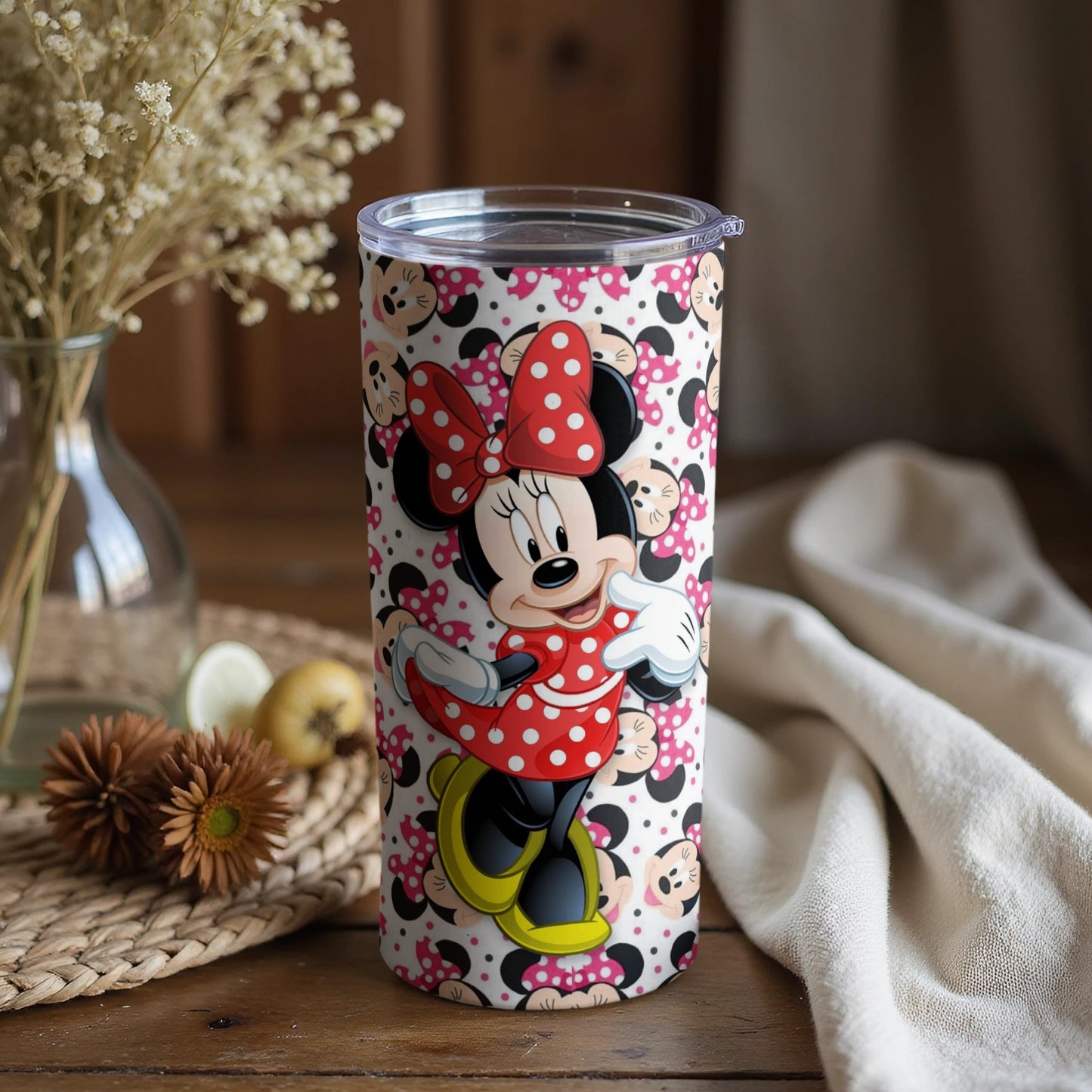 Minnie Mouse Tumbler Red Polka Dot Design for Kids