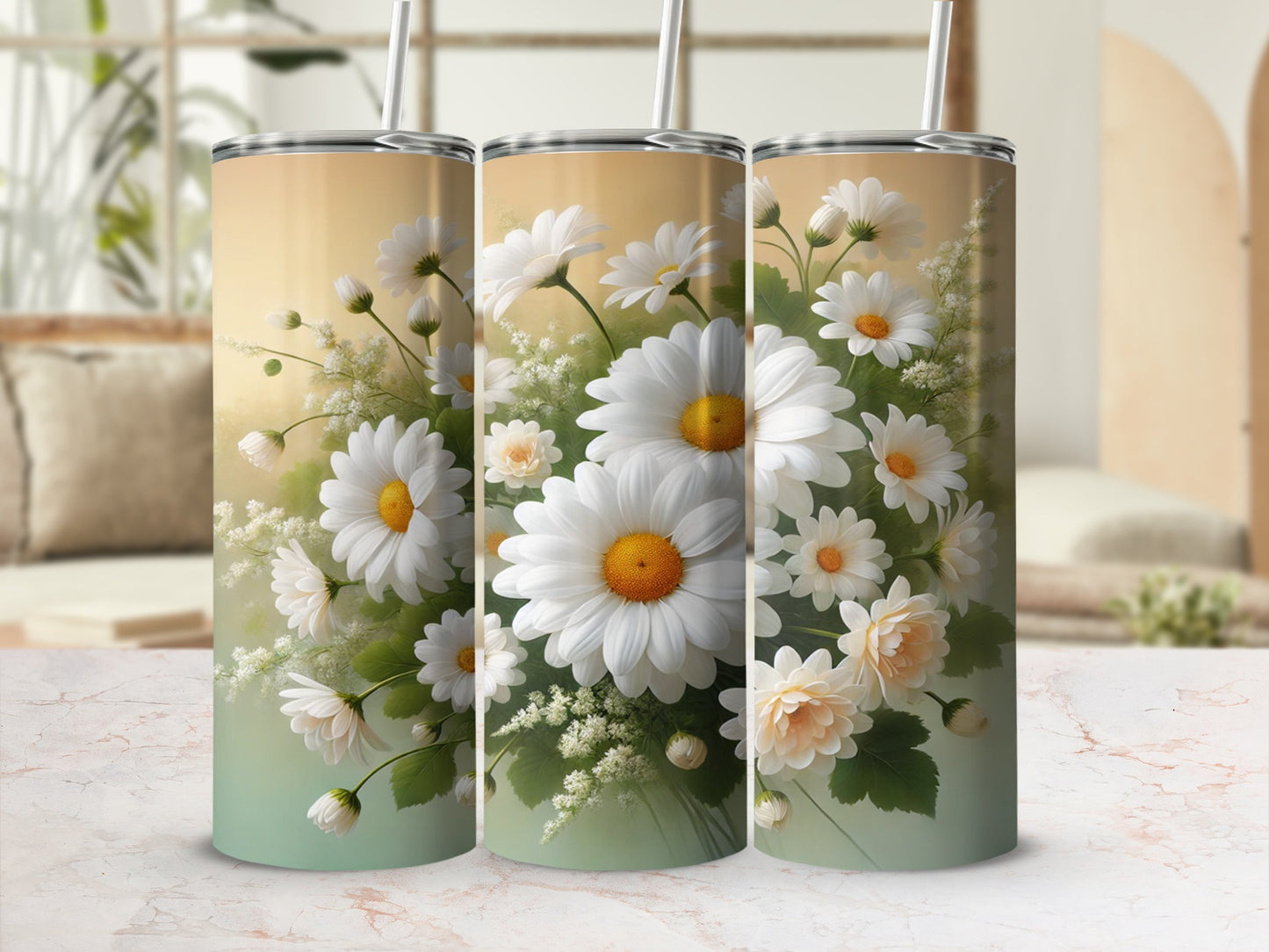Elegant Floral Design Insulated Tumbler for All Occasions