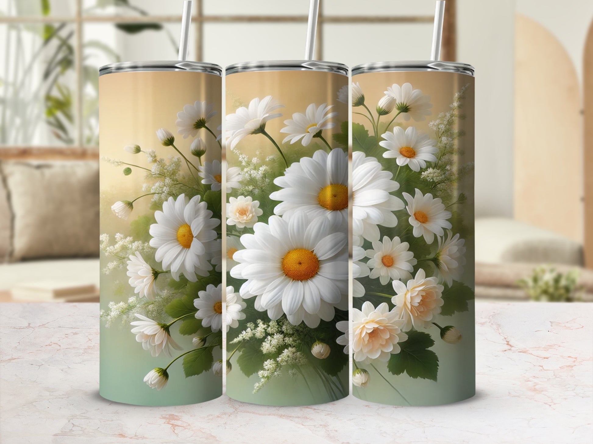 Elegant Floral Design Insulated Tumbler for All Occasions