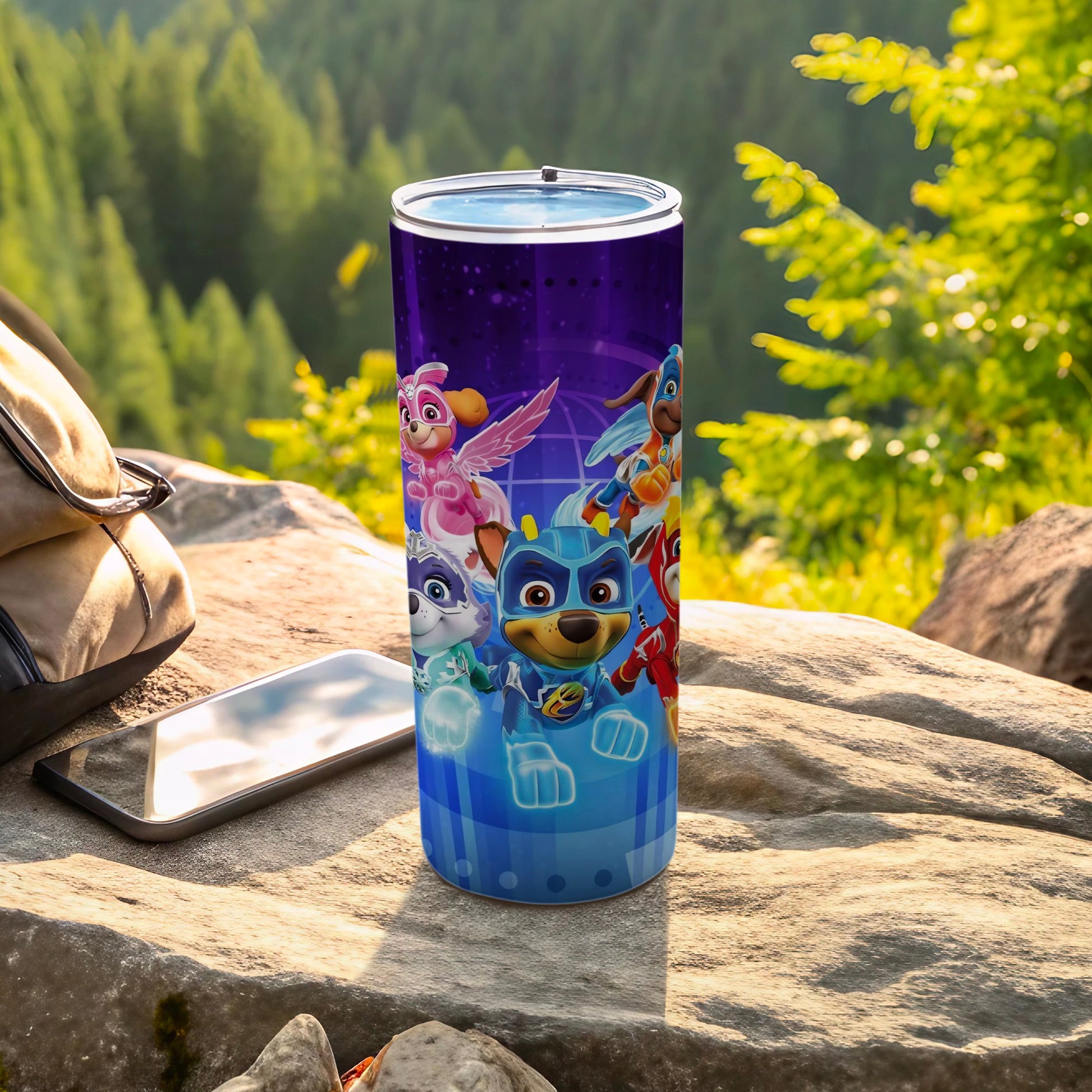 Colorful Adventure Printed Tall Tumbler for Kids