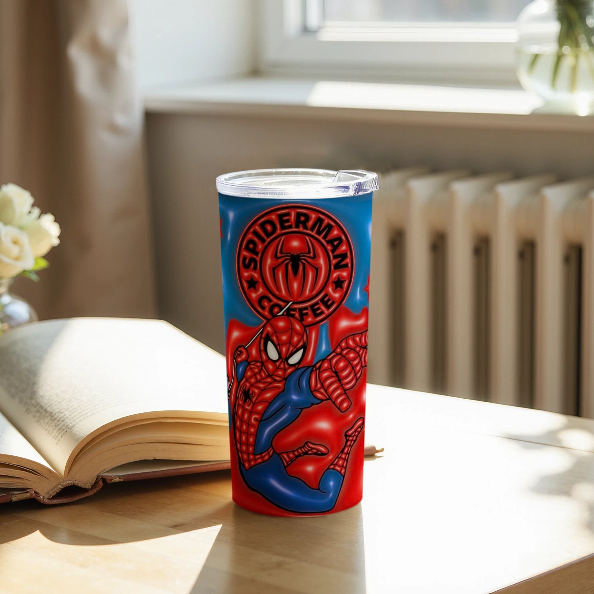 Spider-Man Coffee Tumbler Travel Mug With Lid