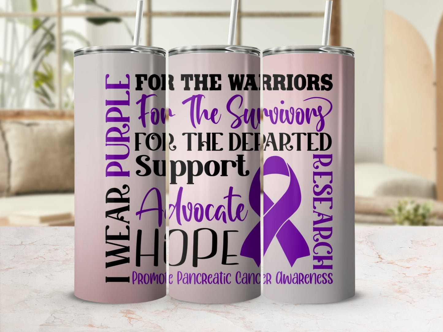 Promote Pancreatic Cancer Awareness Advocate Hope Tumbler