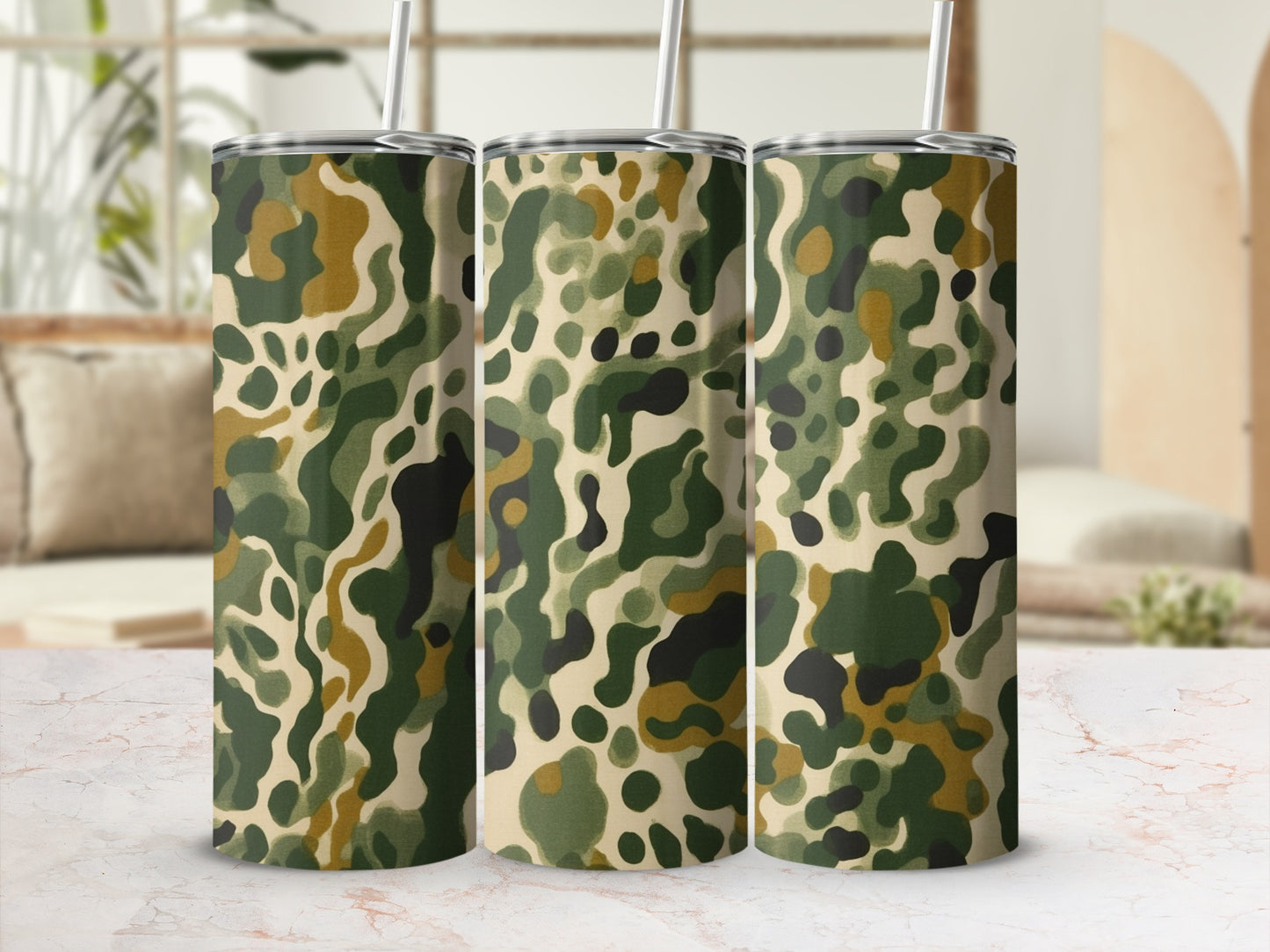 Camouflage Design Insulated Tumbler Drinkware Item