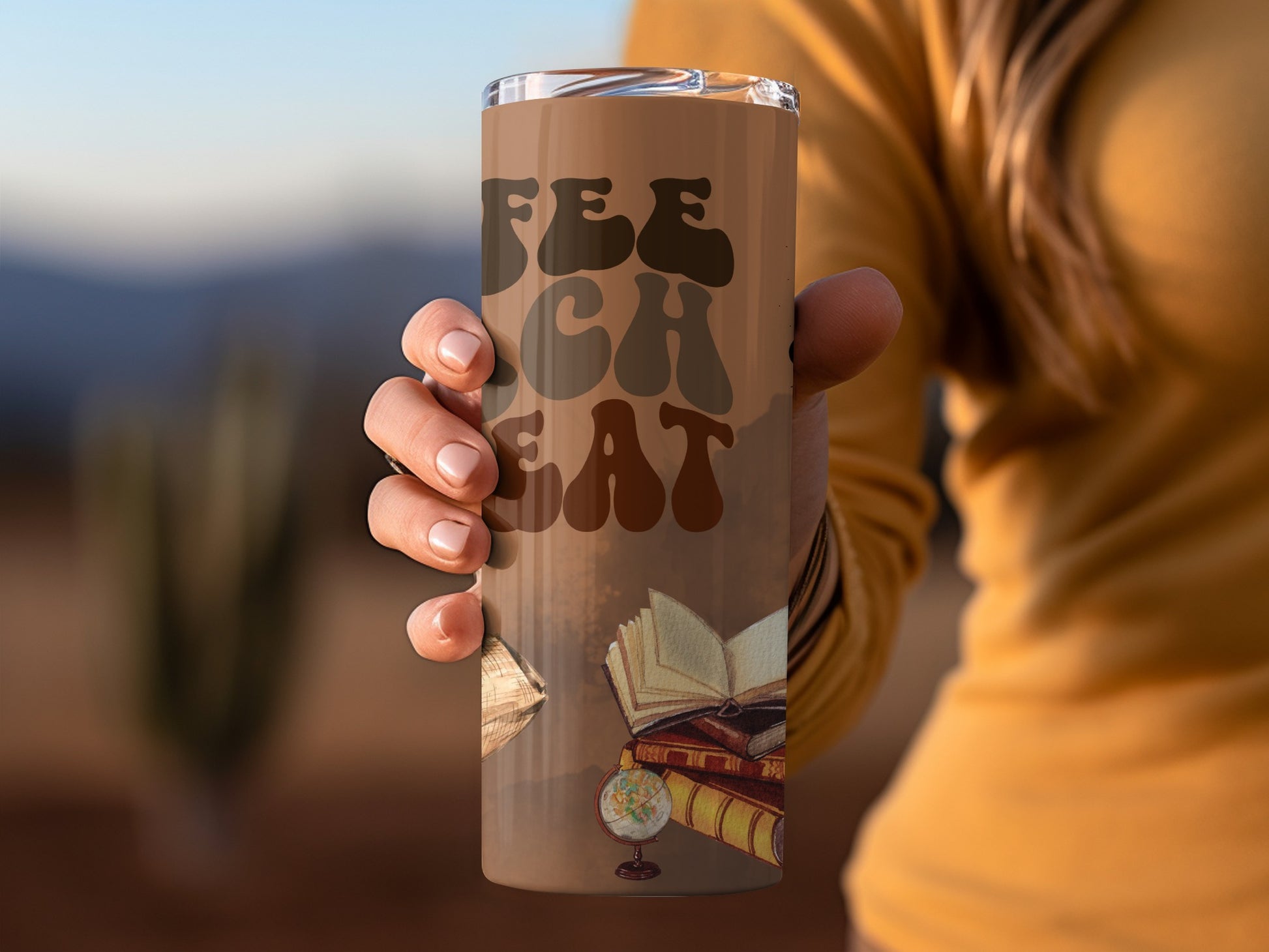 Feel Ach Eat Artistic Design Tumbler for Everyday Use