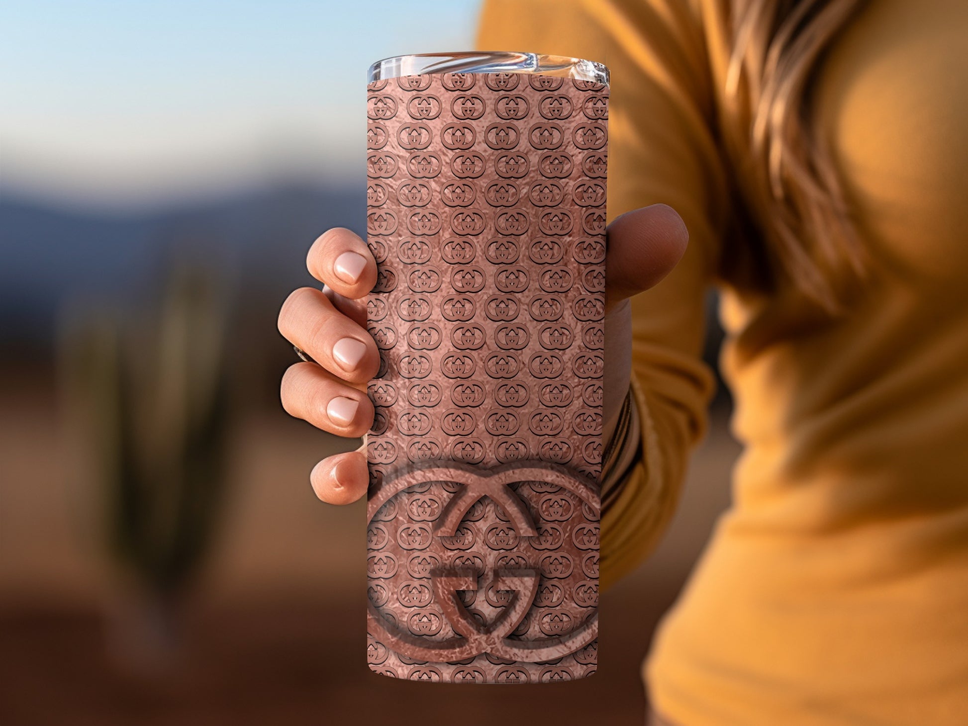 Stylish Pattern Insulated Tumbler for On-the-Go Drinks