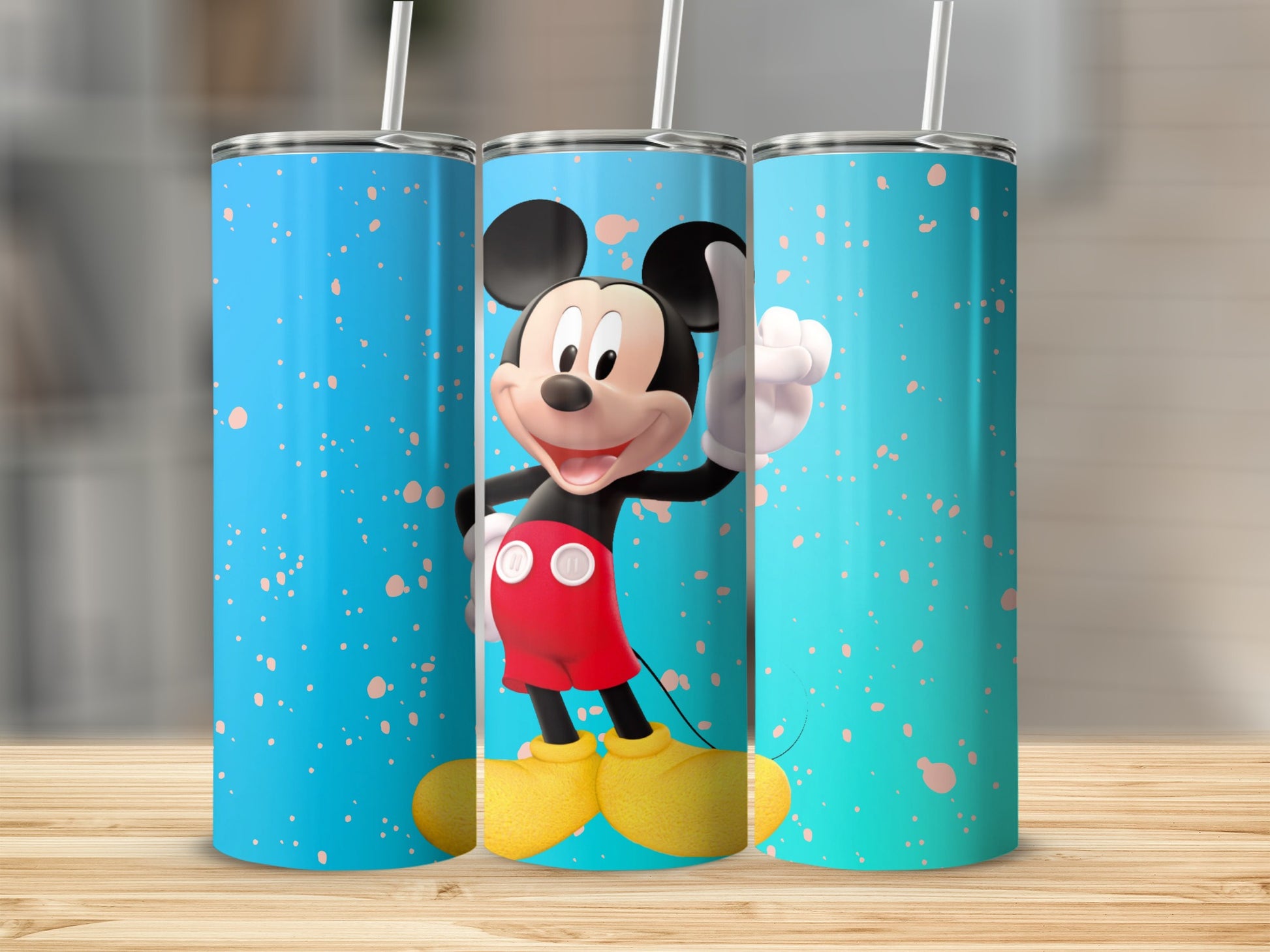 Mickey Mouse Blue and Red Colored Tumbler Product