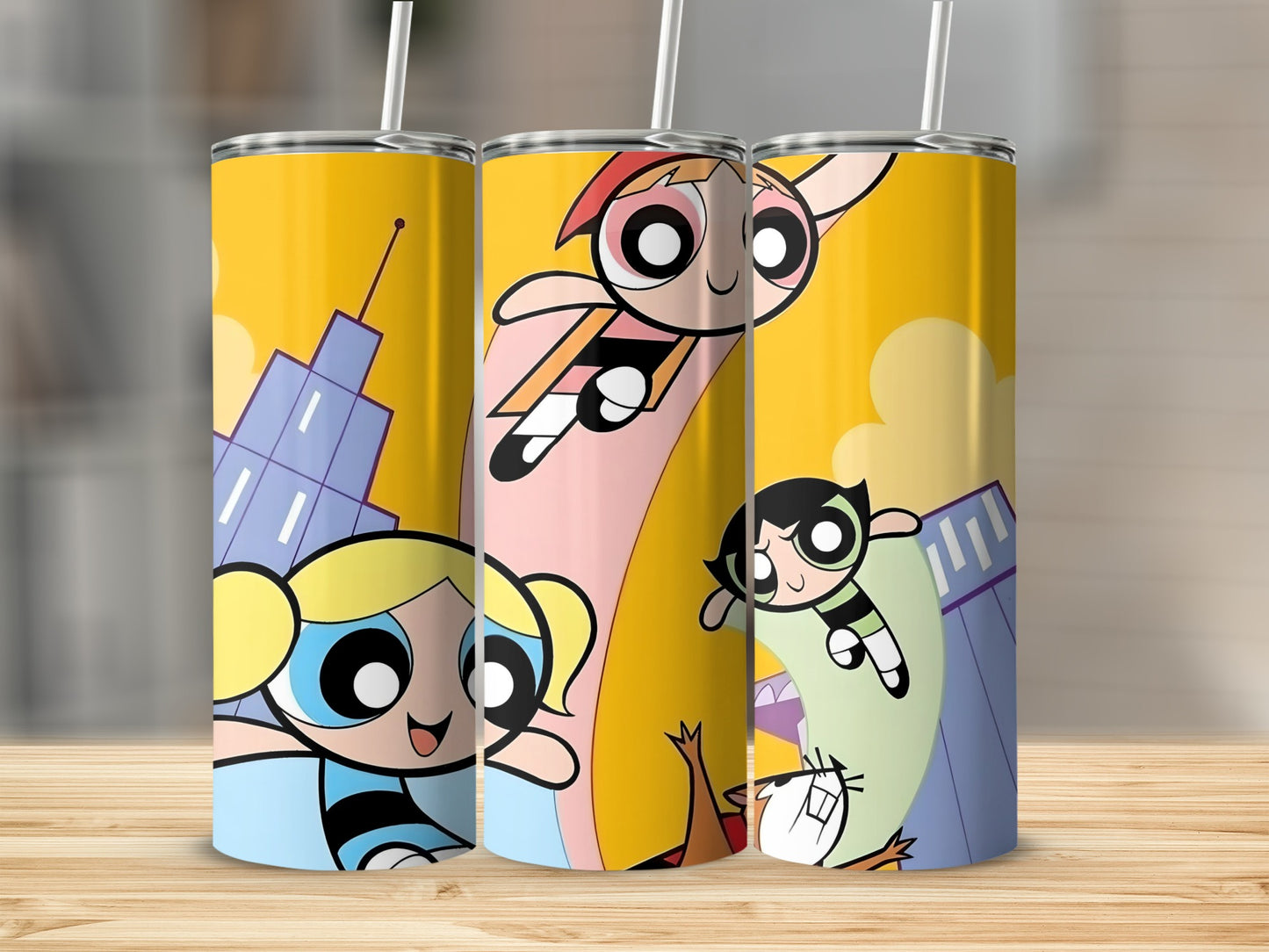 Bright Cartoon Hero Design Insulated Tumbler