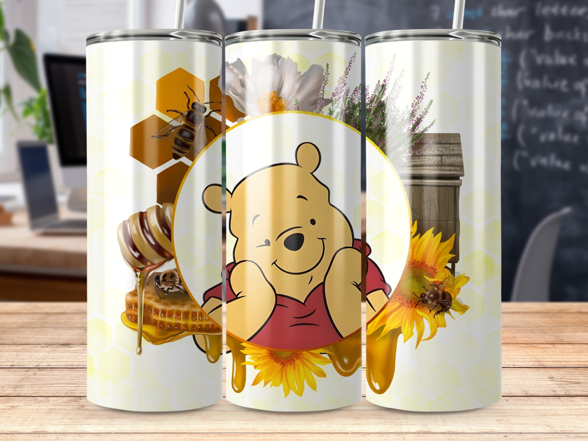 Winnie the Pooh Honey Themed Tumbler Product