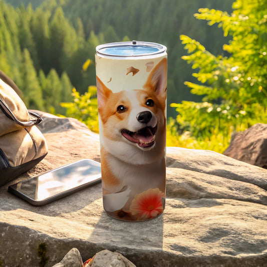 Happy Corgi Dog Face Insulated Portable Drinkware product type
