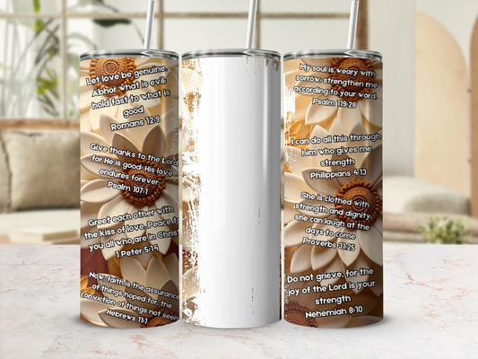 Religious Inspirational Quotes Stainless Steel Tumblers