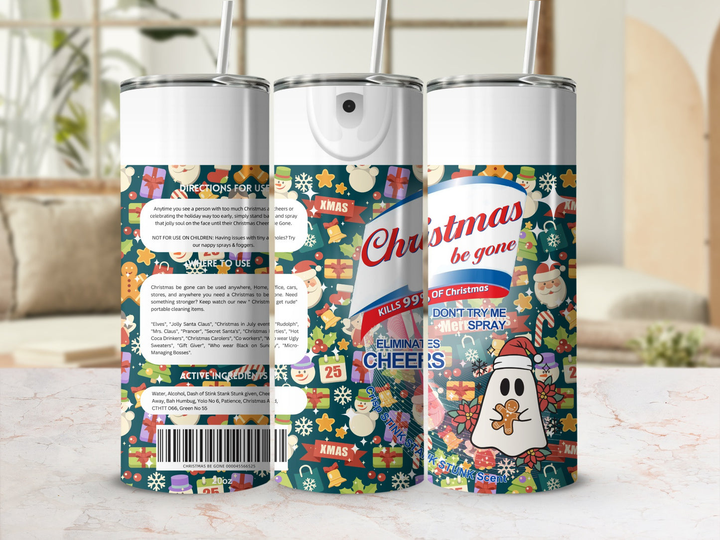 Christmas Be Gone Holiday Cheer Eliminator Spray