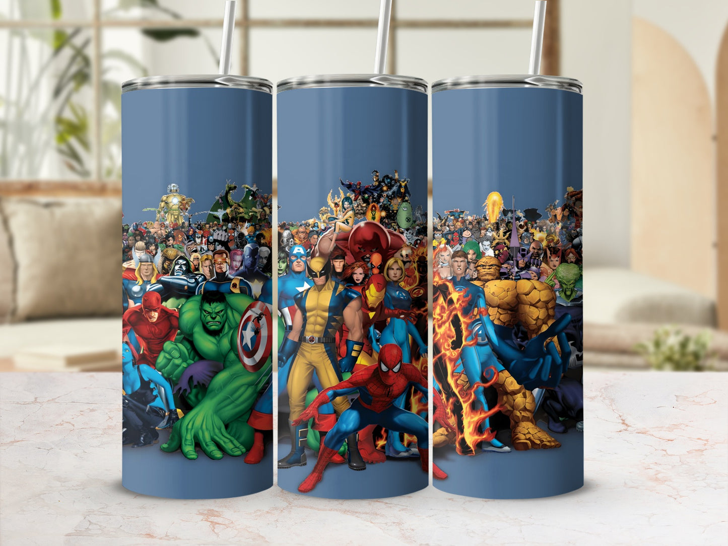 Marvel Superheroes Stainless Steel Tumbler