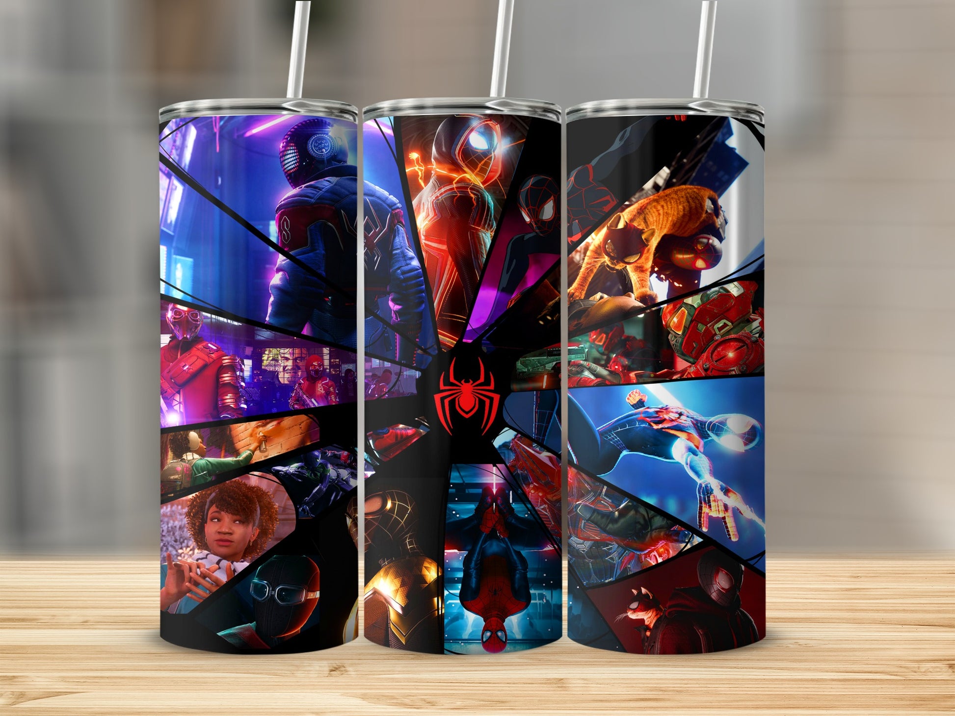 Miles Morales Spider-Verse Dynamic Collage Tumbler product type