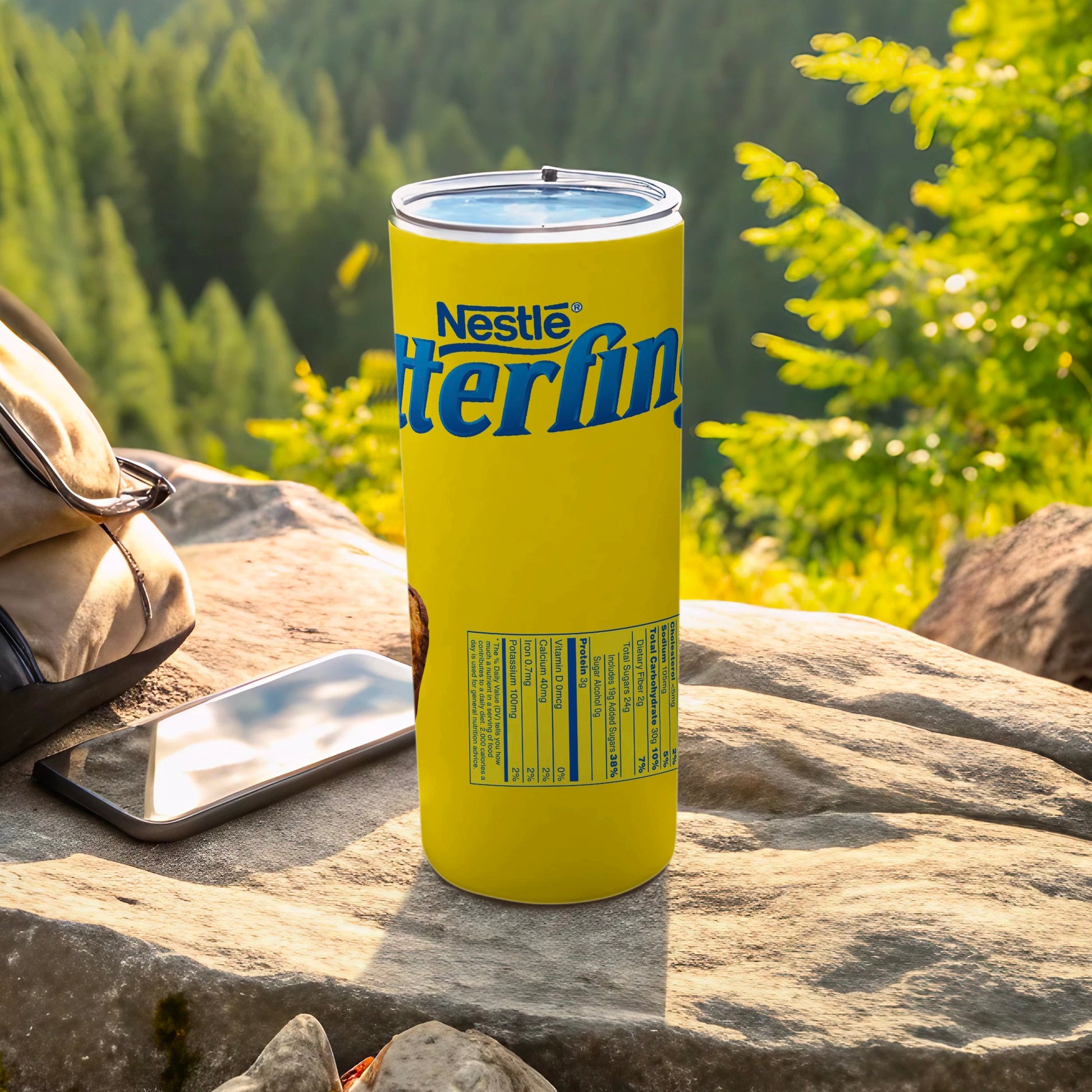 Nestle Butterfinger Yellow Nutrition Facts Tumbler product type