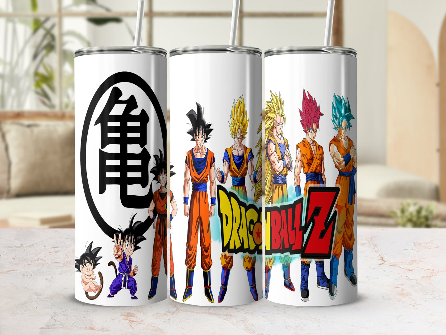 Dragon Ball Z Character Design Tumbler Set