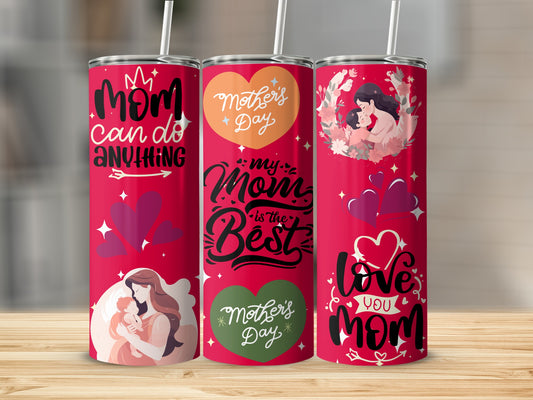 Mother's Day Tribute Tumblers with Heartfelt Messages
