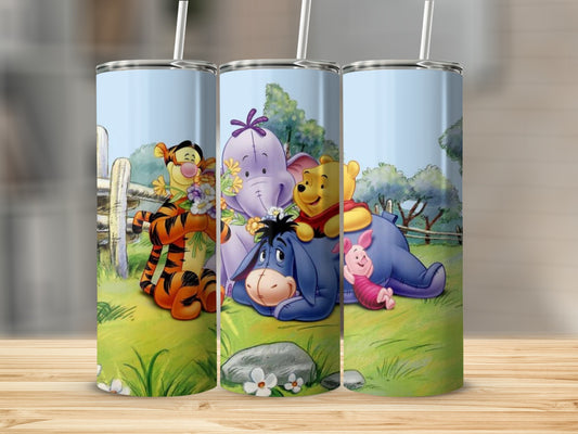 Winnie the Pooh Friends Scene Graphic Tumbler
