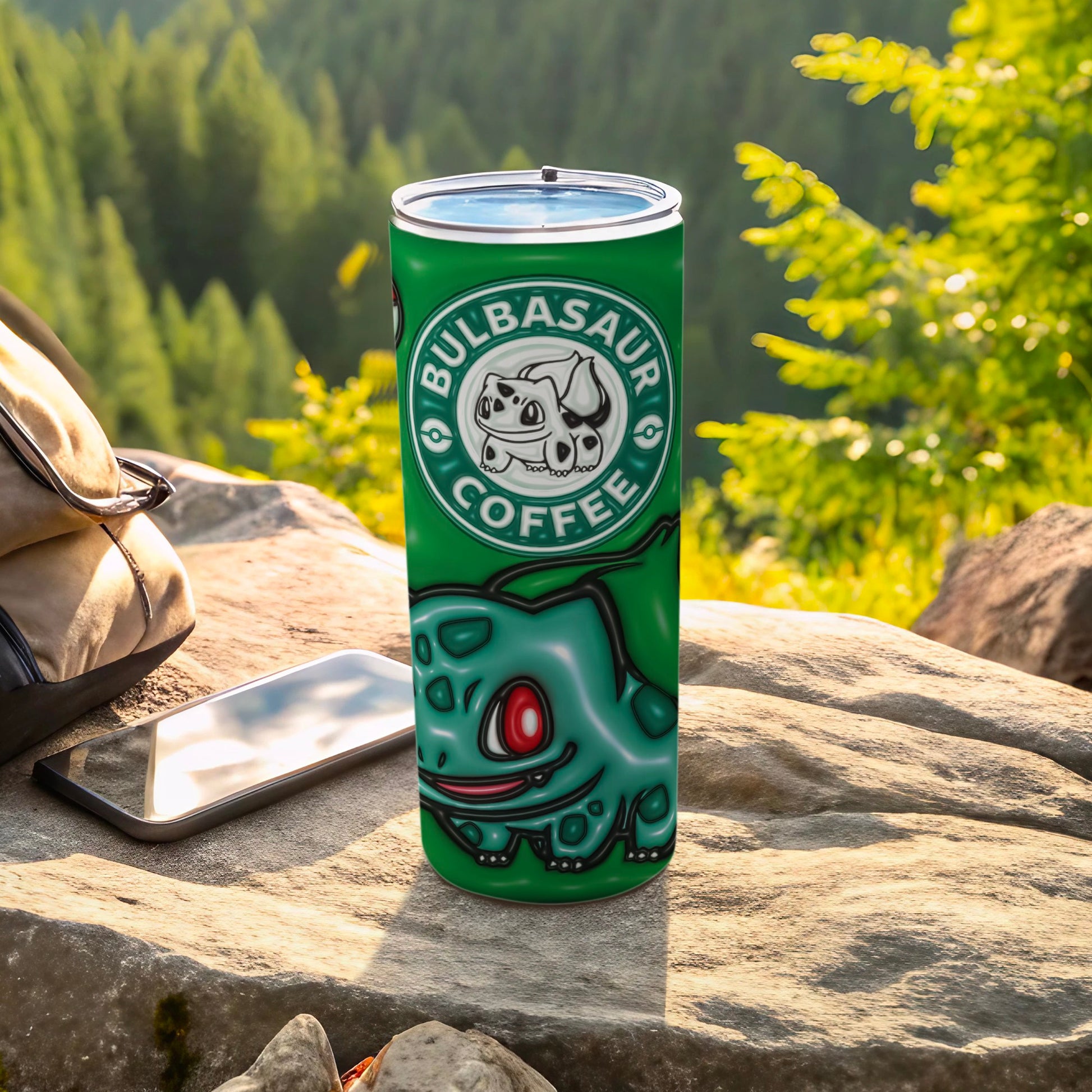 Bulbasaur Coffee Green Character Themed Tumbler product type