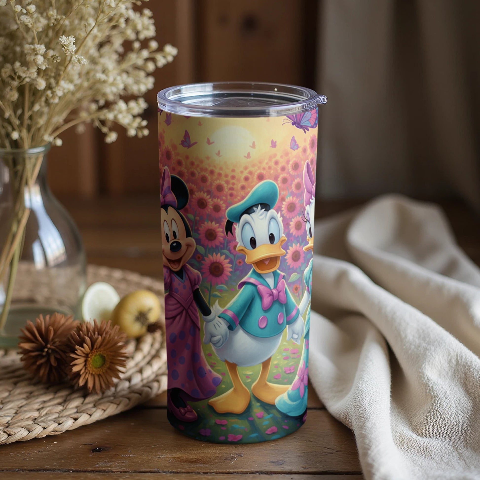 Minnie Mouse Donald Duck Daisy Cute Tumbler