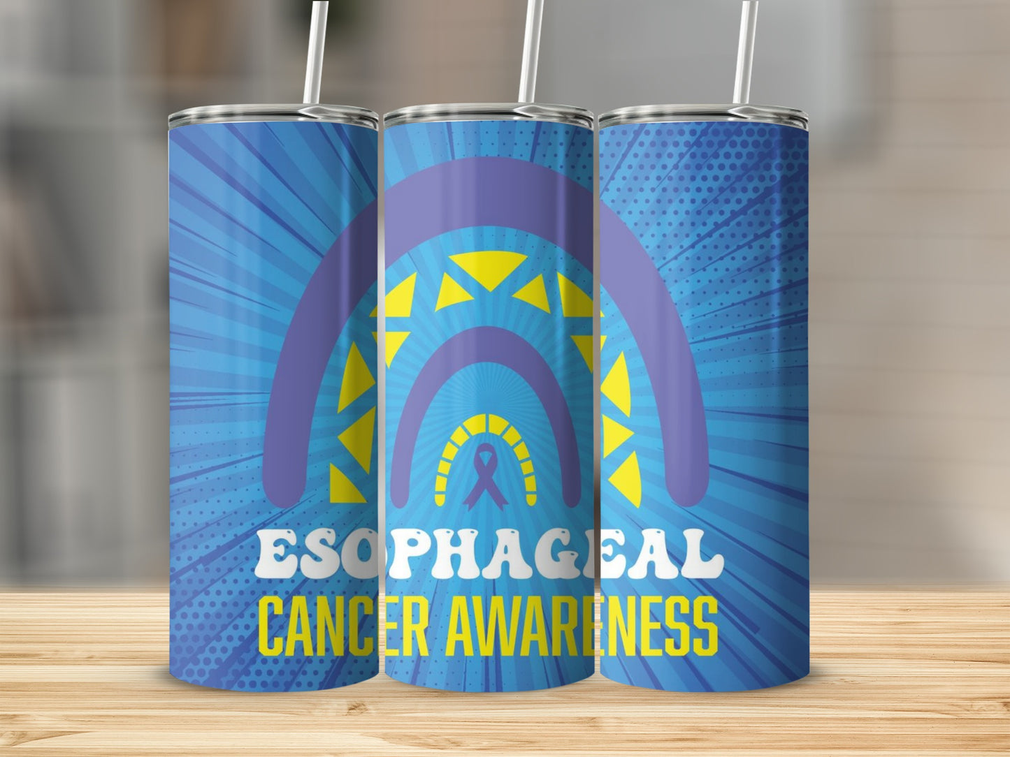 Esophageal Cancer Awareness Design Tumblers Suitable for All