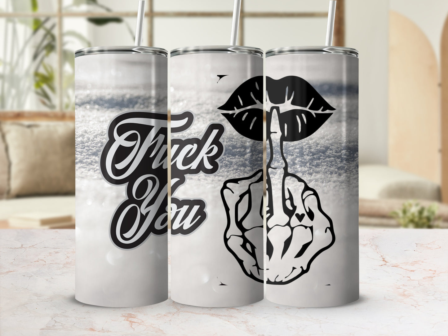 Bold Statement Flask with Unique Artistic Design