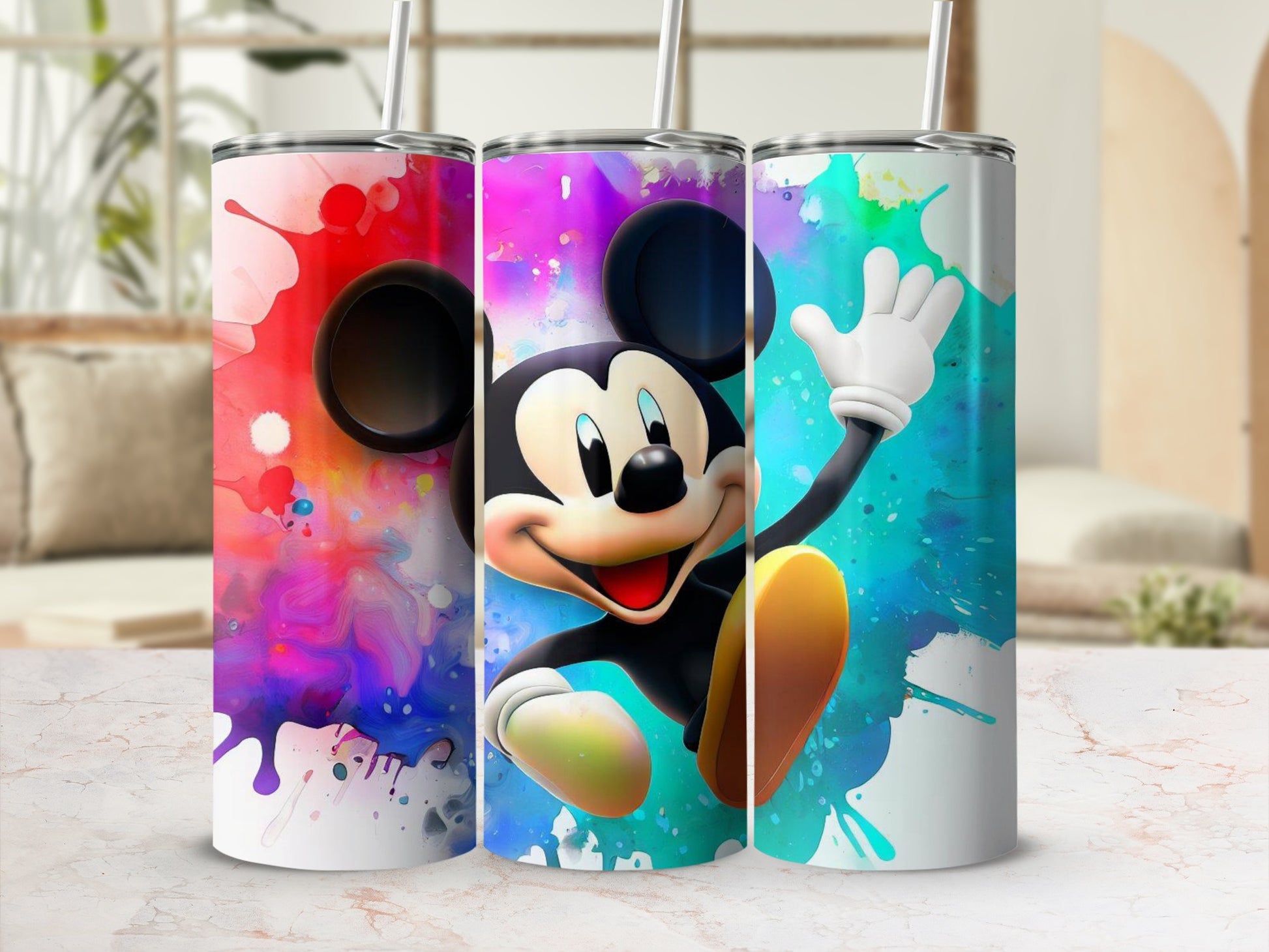 Colorful Mickey Mouse Themed Tumbler Product