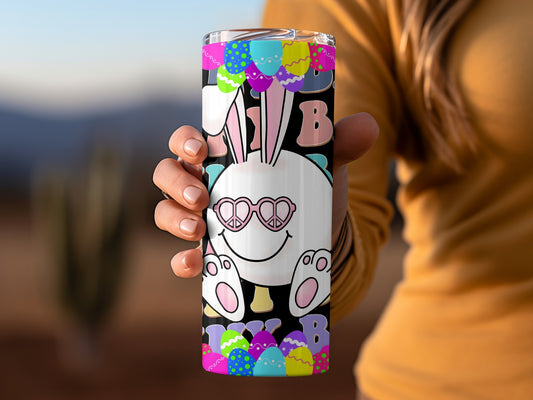 Colorful Easter Bunny Egg Design Tumbler Cup