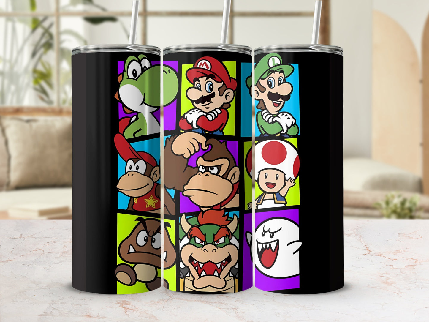 Colorful Character Design Travel Tumbler 20oz