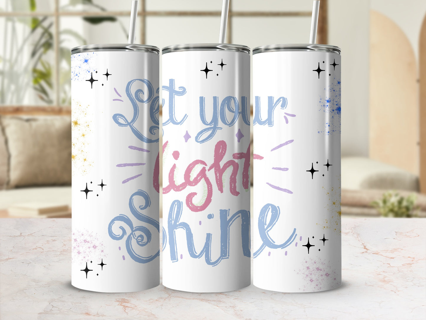 Let Your Light Shine Inspirational Tumbler