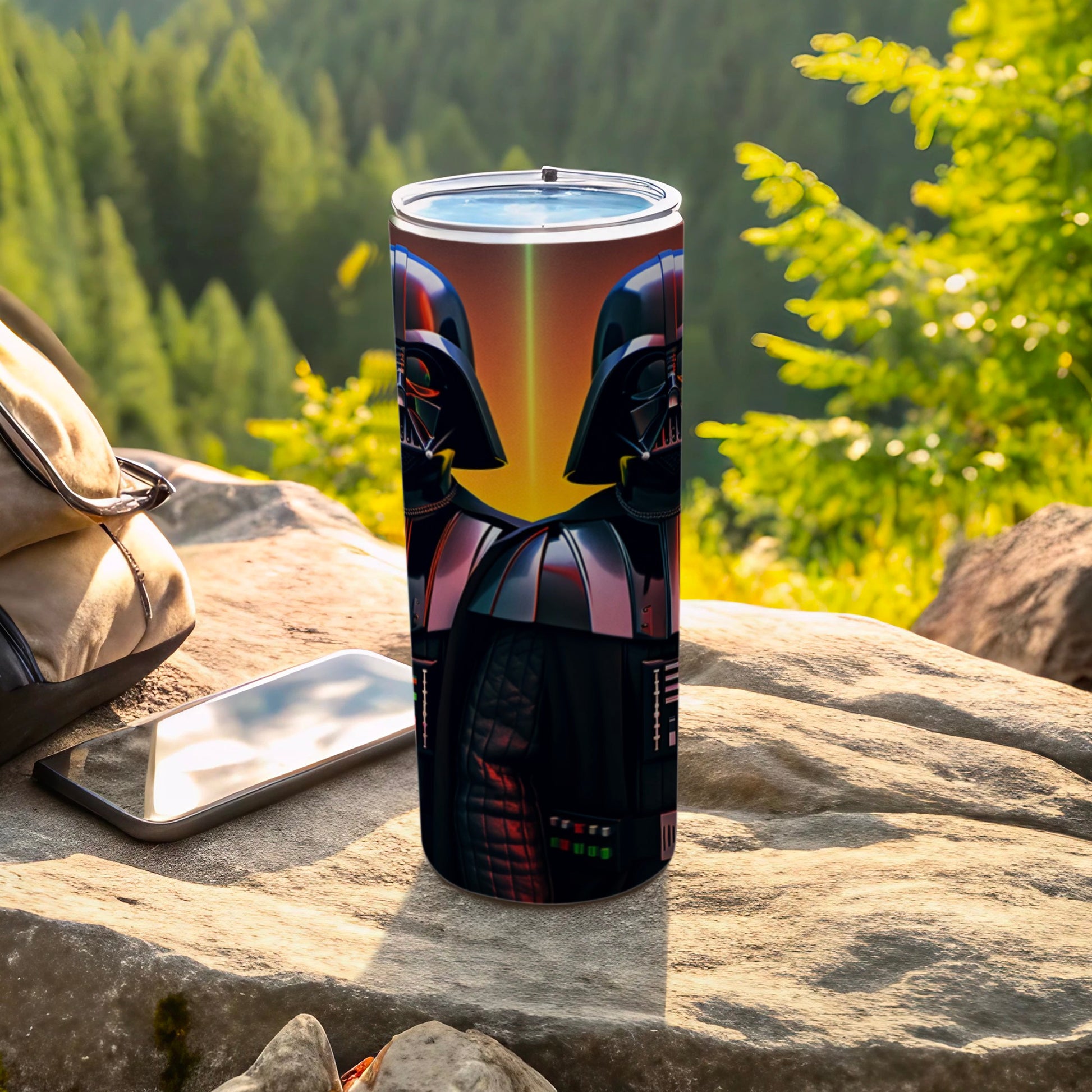 Darth Vader helmet graphic tumbler outdoor product type