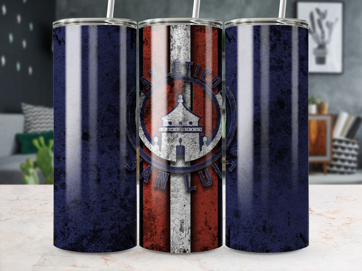 Atlético San Luis Striped Design Tumbler Product