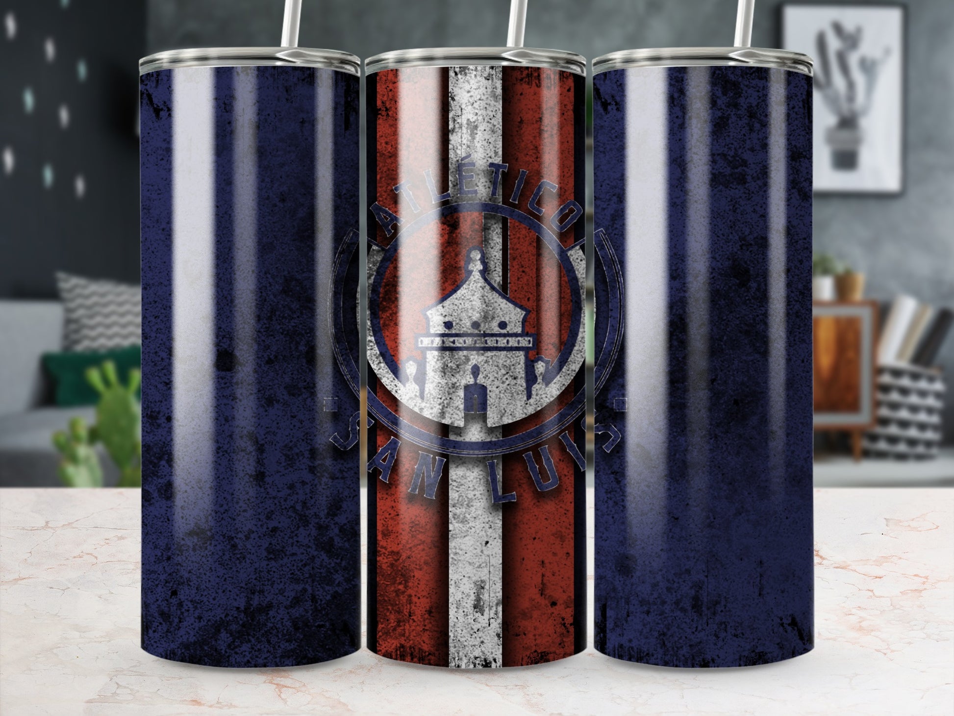 Atlético San Luis Striped Design Tumbler Product