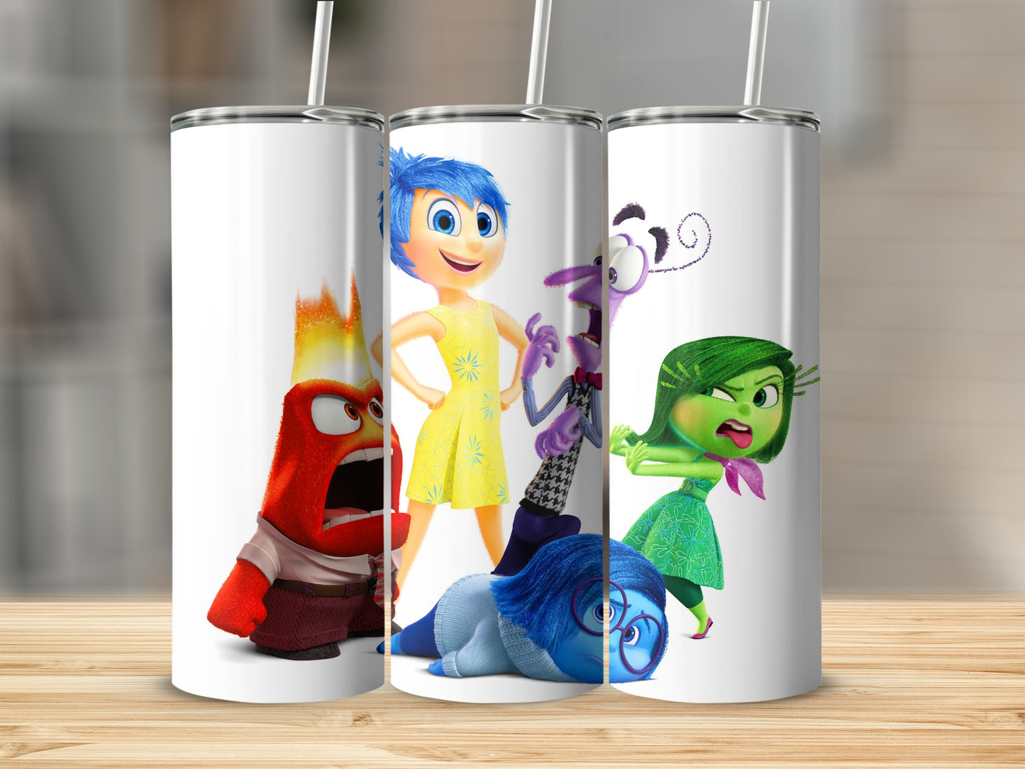 Inside Out Movie Characters Posing Together Tumblers