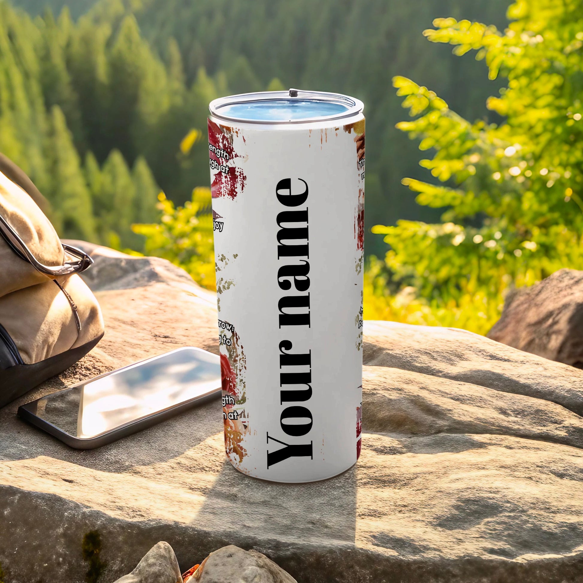 Customizable Outdoor Adventure Tumbler for Hiking