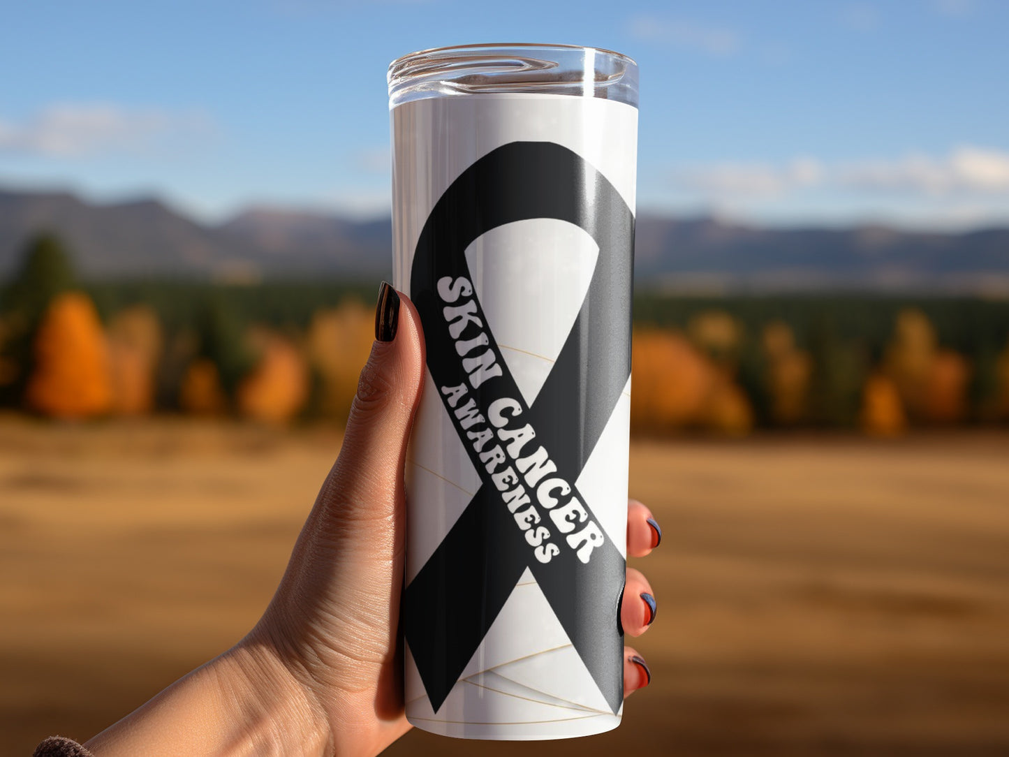 Skin Cancer Awareness Design Tumbler Product