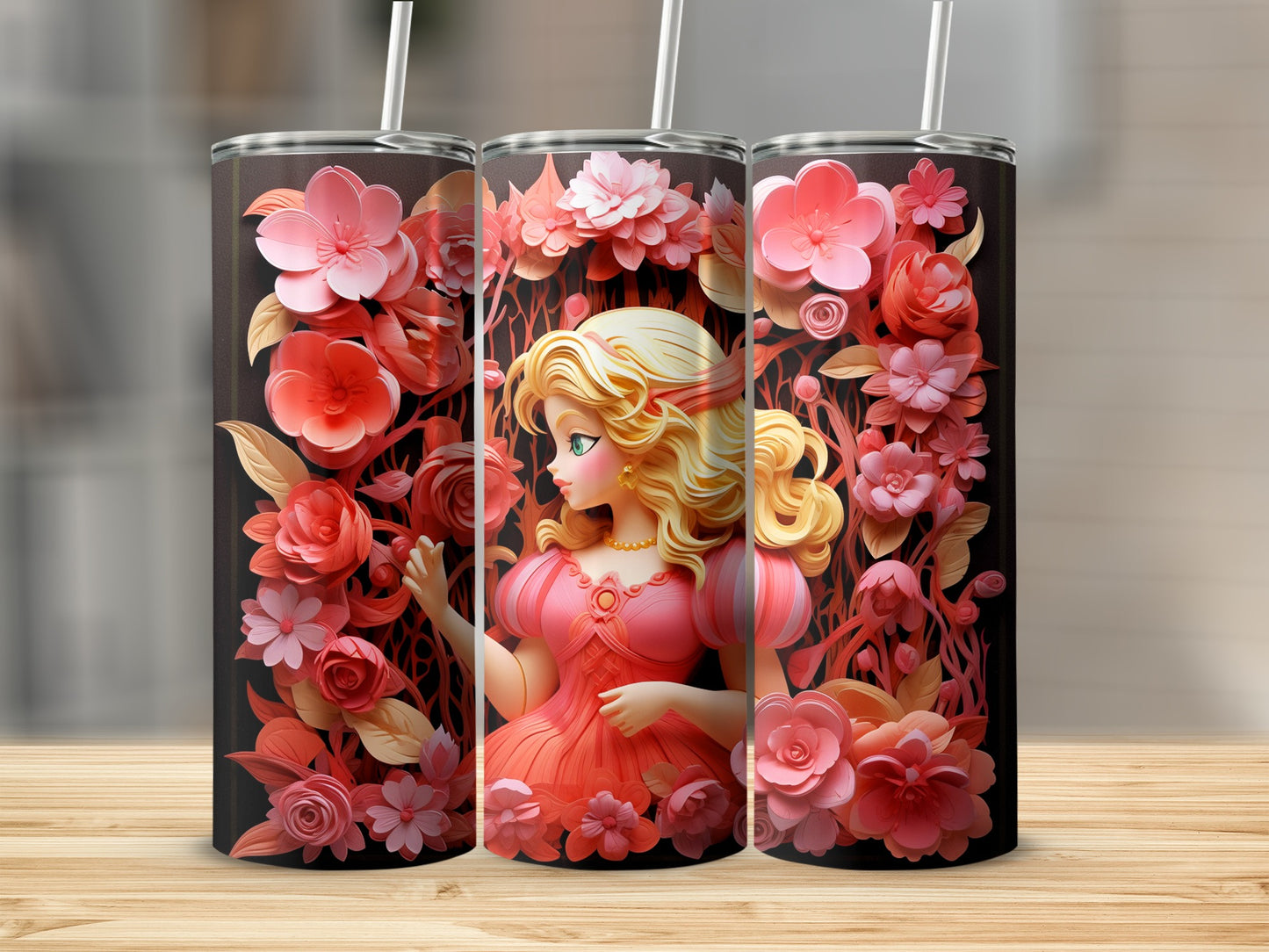 Enchanting Floral Design Tumbler perfect for gifts