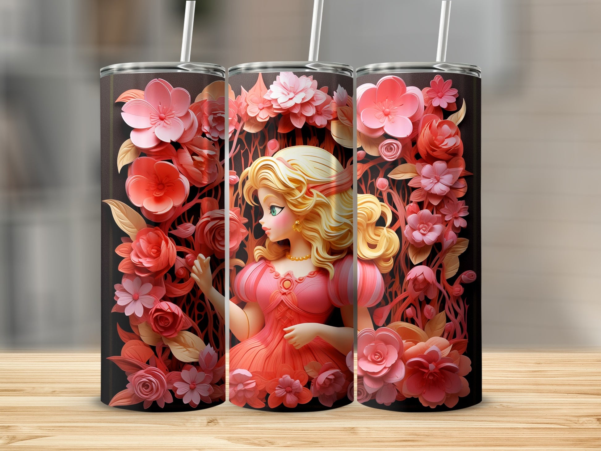 Enchanting Floral Design Tumbler perfect for gifts