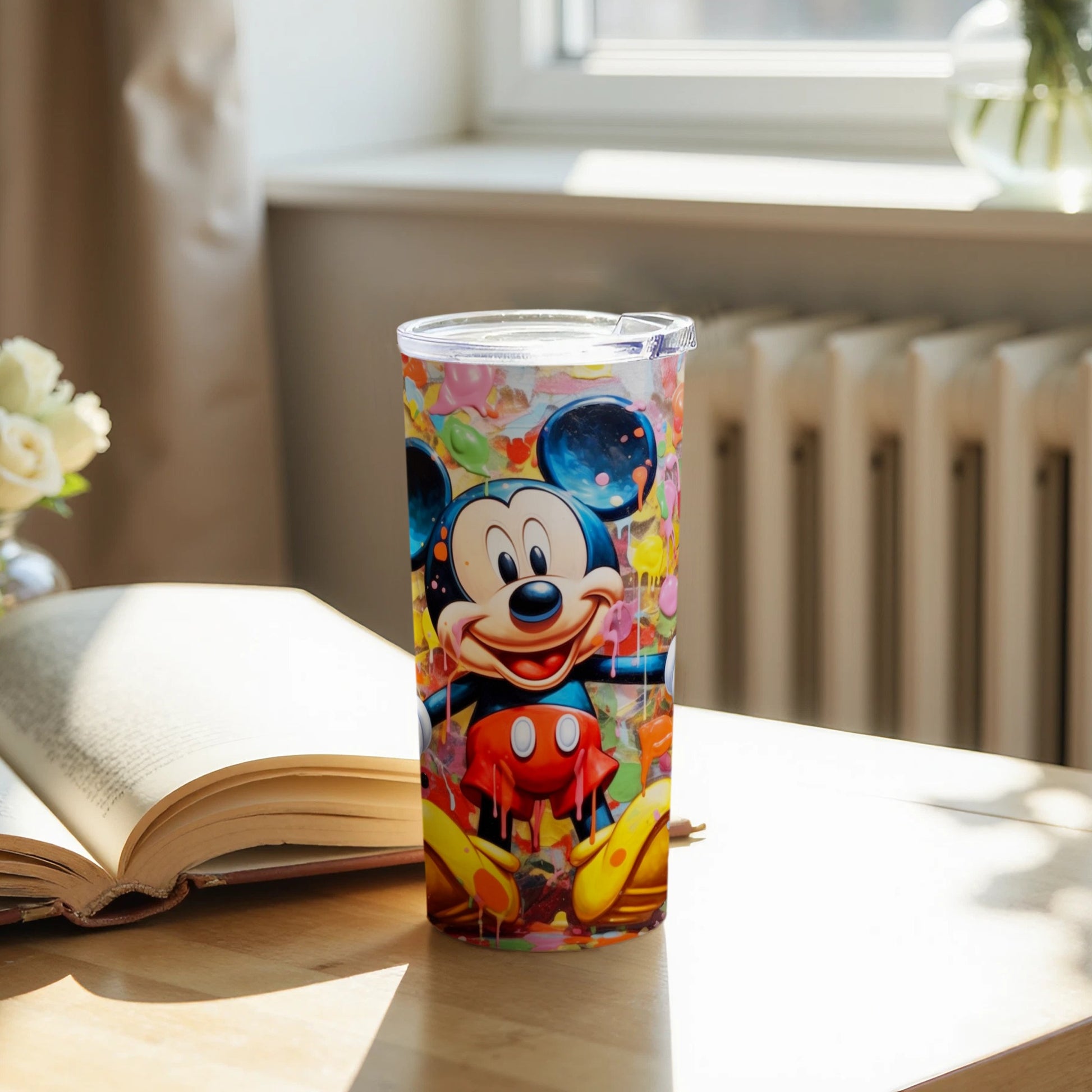 Colorful Mickey Mouse Art Design Tumbler