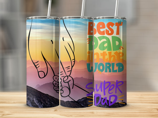 Best Dad in the World Super Dad Tumbler