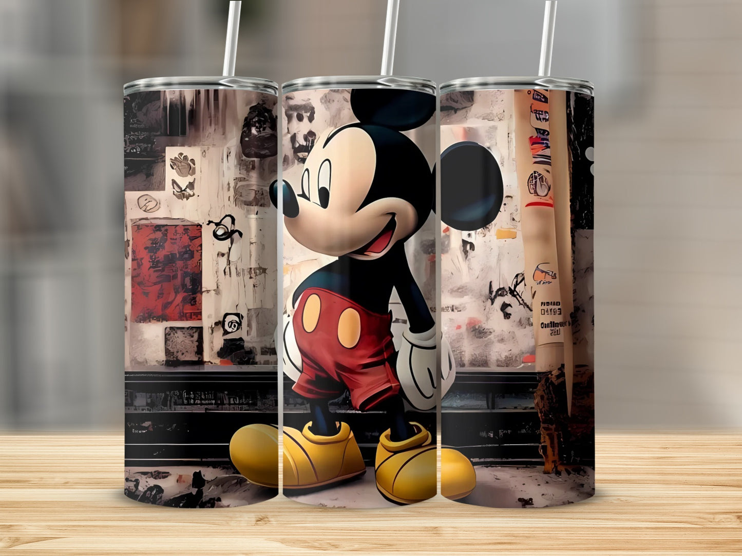 Vibrant Vintage Cartoon Character Stainless Steel Tumbler