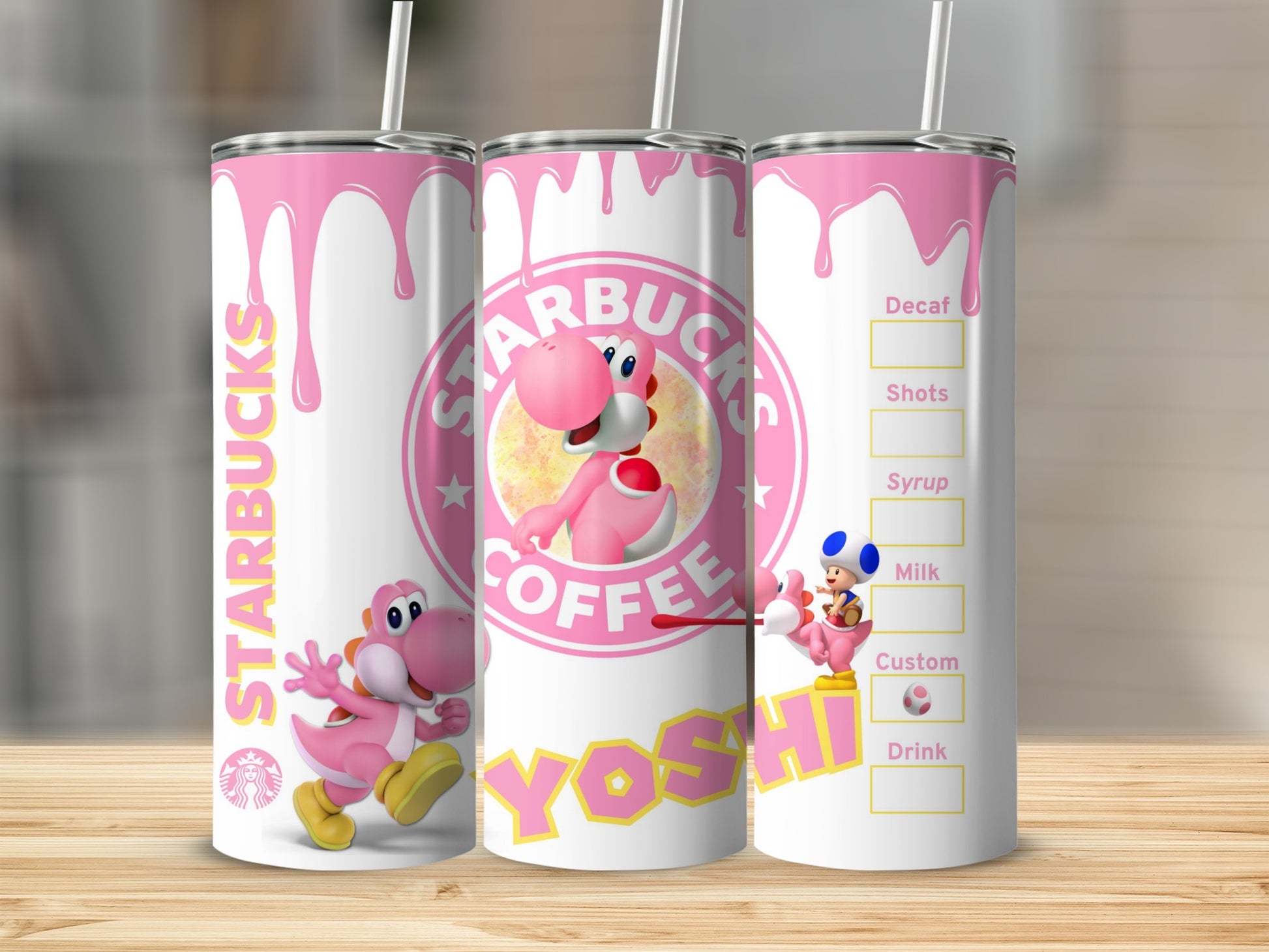 Starbucks Coffee Yoshi Travel Tumbler Cup For Fans