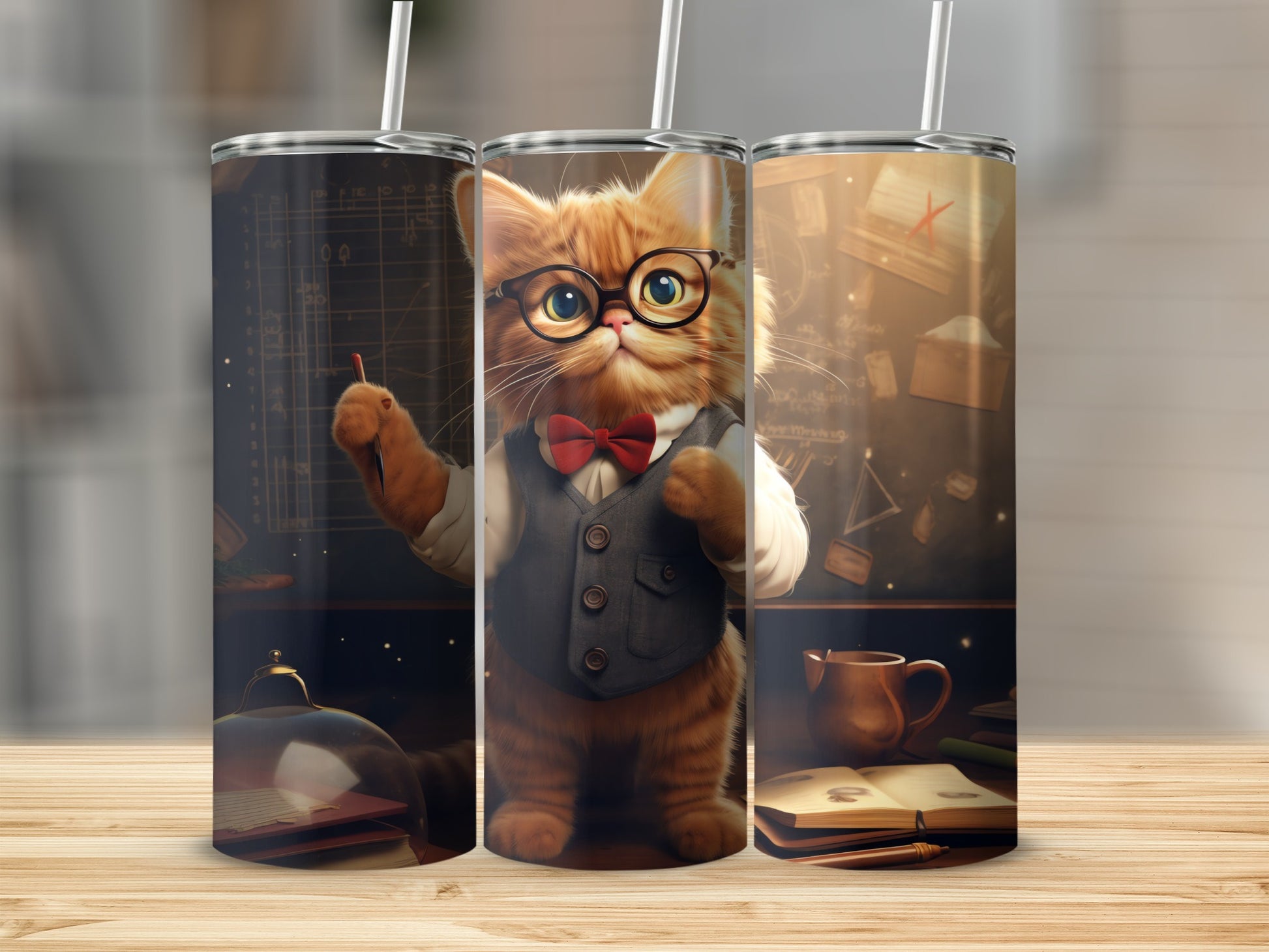 Smart Cat Professor Glasses Bow Tie Design product type
cat
feline
kitten
professor
teacher
student
scholar
glasses
bowtie
vest
smart
cute
funny
animal
pet
cartoon
illustration
drinkware
tumbler
gift